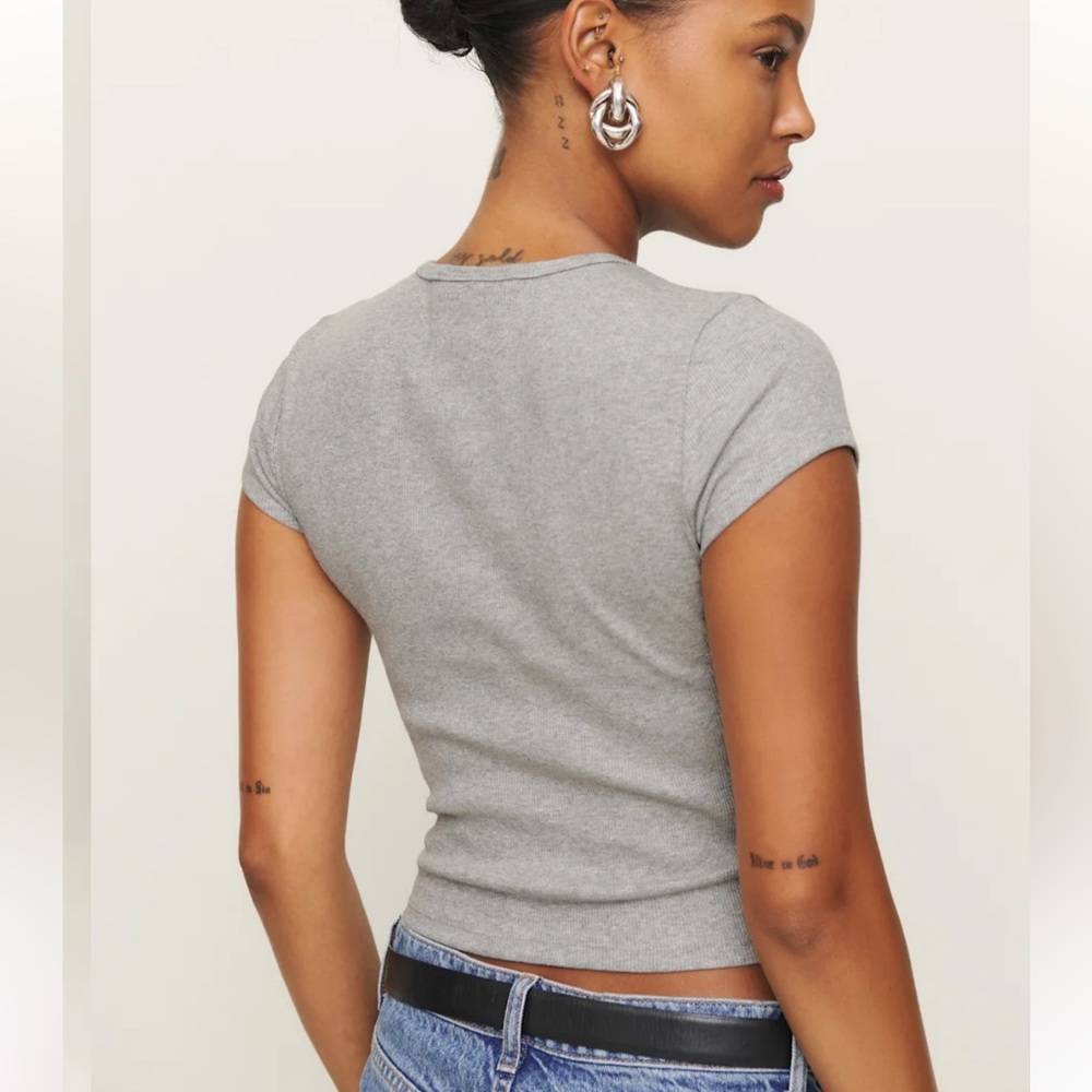 Reformation Muse Tee (White) - Picture 3 of 4
